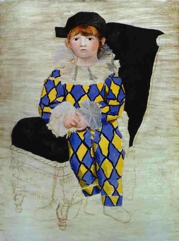 paulo picasso's son as harlequin.jpg